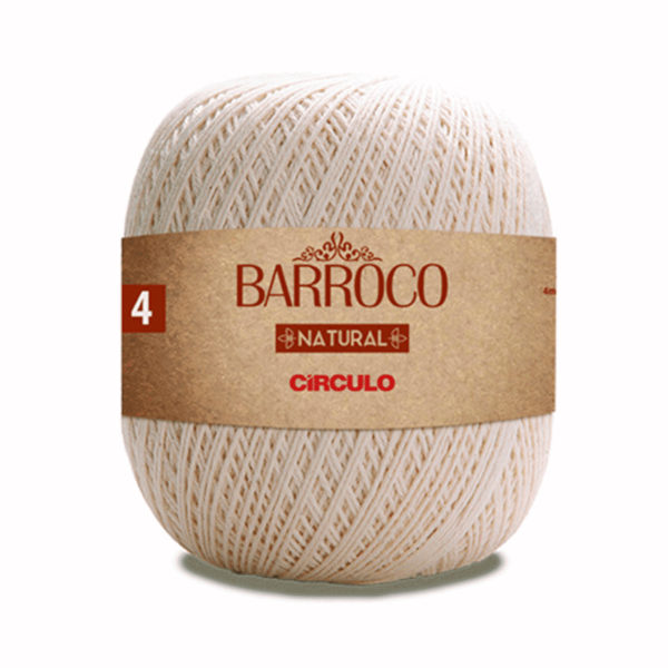 Barbante Barroco Natural nº4