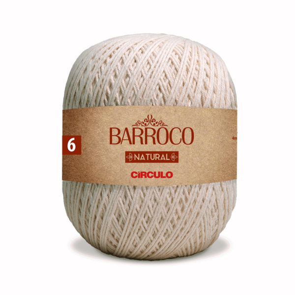 Barbante Barroco Natural nº6