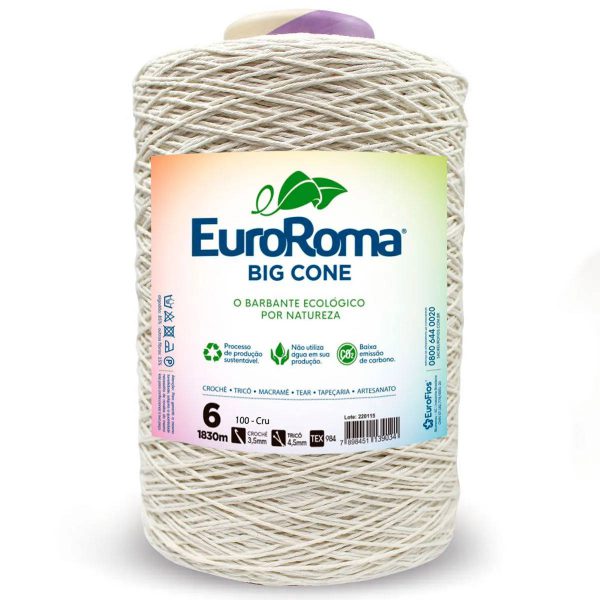 Barbante Euroroma Cru 1,8Kg nº6